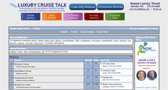 Desktop Screenshot of luxurycruisetalk.com
